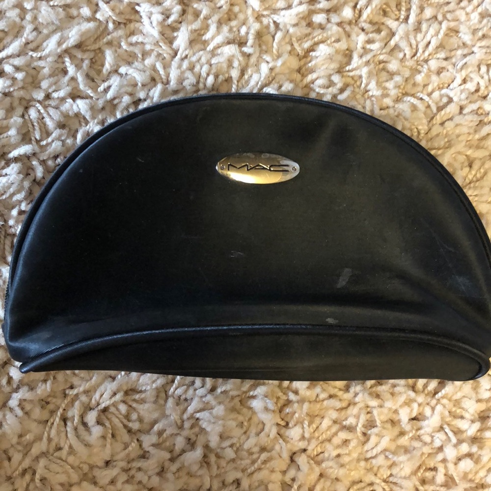 MAC small black cosmetic bag